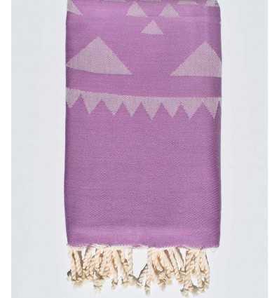 Serviette de plage bohémian mauve