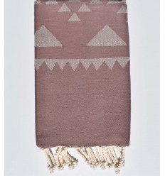 Serviette de plage bohémian Rose Mountbatten Fouta Tunisia - 1