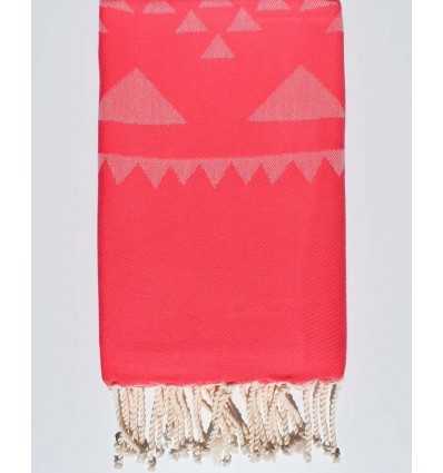 Serviette de plage rose