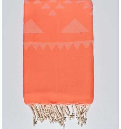 Serviette de plage bohémian saumon