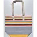 Sac de plage 5 couleurs gris.rouge.blanc crème,vert forêt et jaune Fouta Tunisia - 1