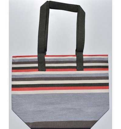 sac de plage 5 couleurs gris,rouge,blanc crème,vert forêt et café Fouta Tunisia - 1