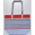 Sac de plage bleu pale, rouge, grège, bleu klein et bleu bleuet Fouta Tunisia - 1