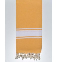Jeté jaune moutarde Fouta Tunisia - 1