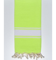 Jeté jaune vert fluo Fouta Tunisia - 1