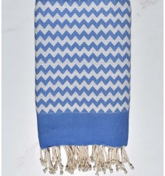 Fouta zigzag bleu Fouta Tunisia - 2