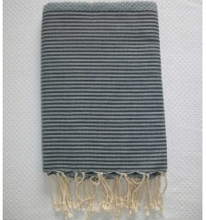 vert de gris rayée noir 