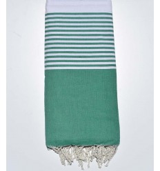 Jeté Fouta vert 2m*3m Fouta Tunisia - 1 2