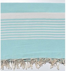 Jeté plate vert d'eau  - 1