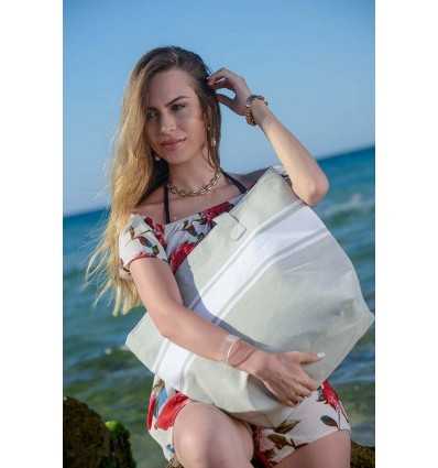 Sac de plage fouta gris