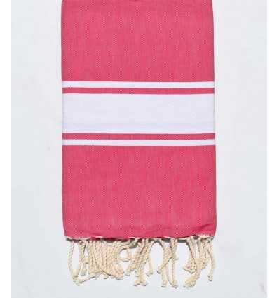 Fouta plate magenta fushia