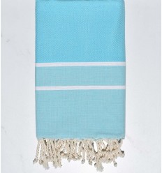 Serviette de plage Chevron bleu piscine  - 1
