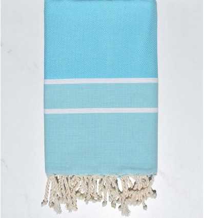 Serviette de plage Chevron bleu piscine