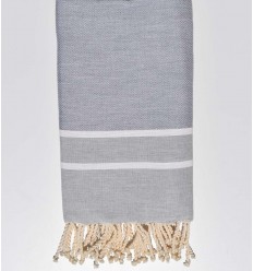 Chevron gris Fouta Tunisia - 1