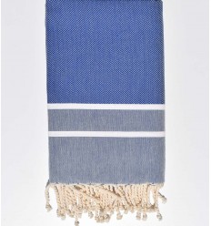 Fouta Chevron Bleu Fouta Tunisia - 1