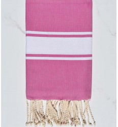 Serviette de plage Plate rose Orchidée Fouta Tunisia - 1