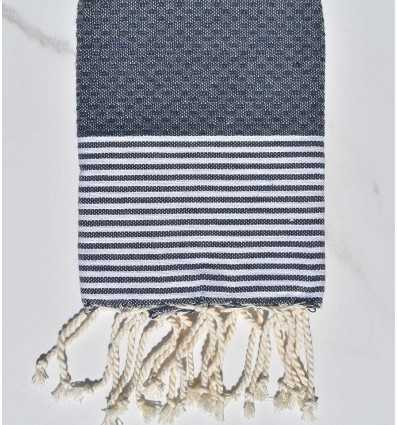 Serviette de table bleu gris foncé