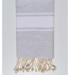 Fouta Plate gris clair Fouta Tunisia - 1