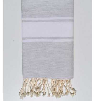 Fouta Plate gris clair