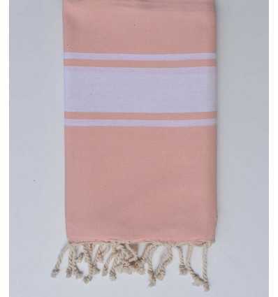 Fouta Plate rose pale