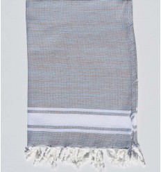 Mini fouta plate bleu clair  - 1