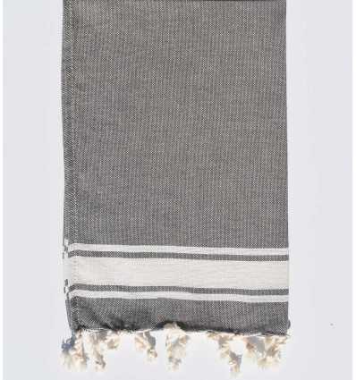 Mini fouta plate gris