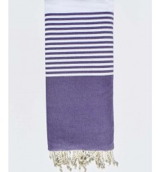 Jeté plate violet foncé  - 3 2