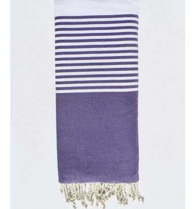 Jeté plate violet foncé  - 2