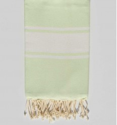 Fouta Plate vert tilleul  - 1