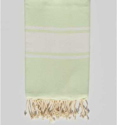 Fouta Plate vert tilleul