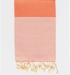 Fouta nid d'abeille tangerine Fouta Tunisia - 2