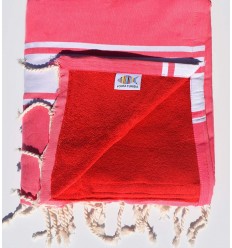 fouta éponge rose  - 3