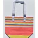 Sac de plage 5 couleurs Capucine jaune ,orange, gris, marron clair Fouta Tunisia - 1
