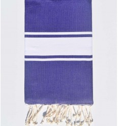 Fouta Plate bleu violet  - 1
