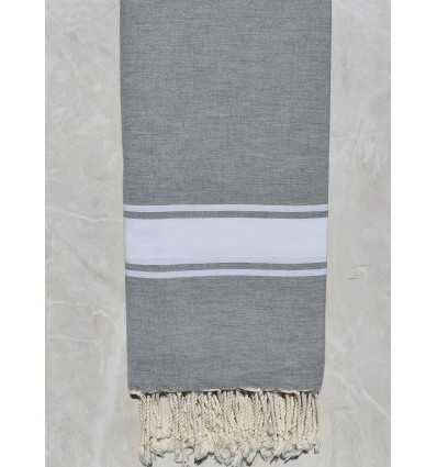 Jeté gris acier 1.90m*2m