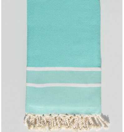 Fouta chevron vert turquoise