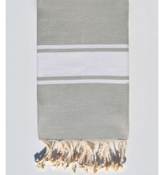 Serviette de plage Plate vert de gris  - 1