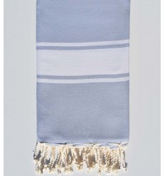 Fouta Plate bleu charrette Fouta Tunisia - 1