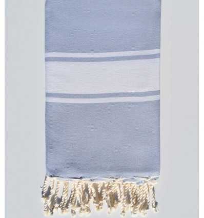 Fouta Plate bleu charrette