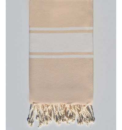 Serviette de plage beige pale