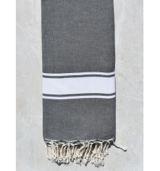 Jeté gris moyen 2m/2m  - 1