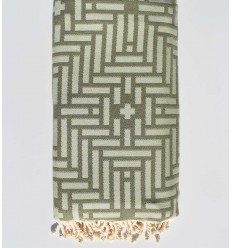 Jeté vert militaire 2.9m*2m  - 1