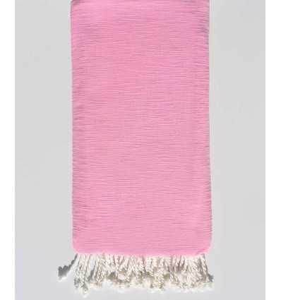 Jeté flammé rose clair 2m*2.80m Fouta Tunisia - 2