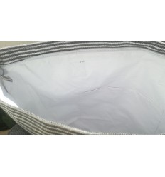 Sac gris foncé avec lurex argenté Fouta Tunisia - 4 2