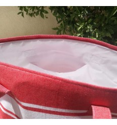 Sac de plage fouta rouge Fouta Tunisia - 5 2