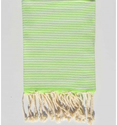 Enfant Nid d'abeille vert chartreuse Fouta Tunisia - 1