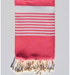 Serviette de plage arthur rose Fouta Tunisia - 1