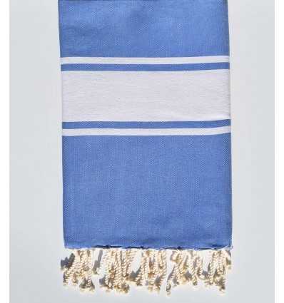 Fouta Plate bleu lavande