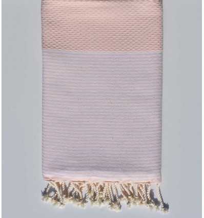 Fouta nid d'abeille bisque