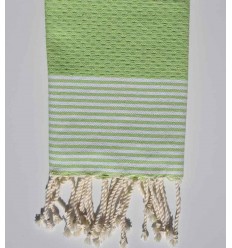 Serviette de table vert anis Fouta Tunisia - 1